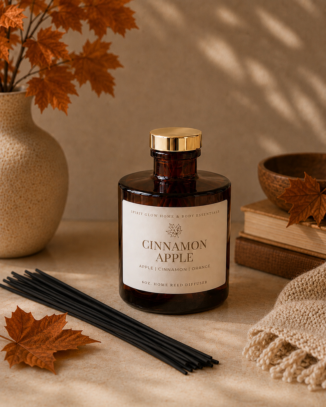 Cinnamon Apple Home Reed Diffuser