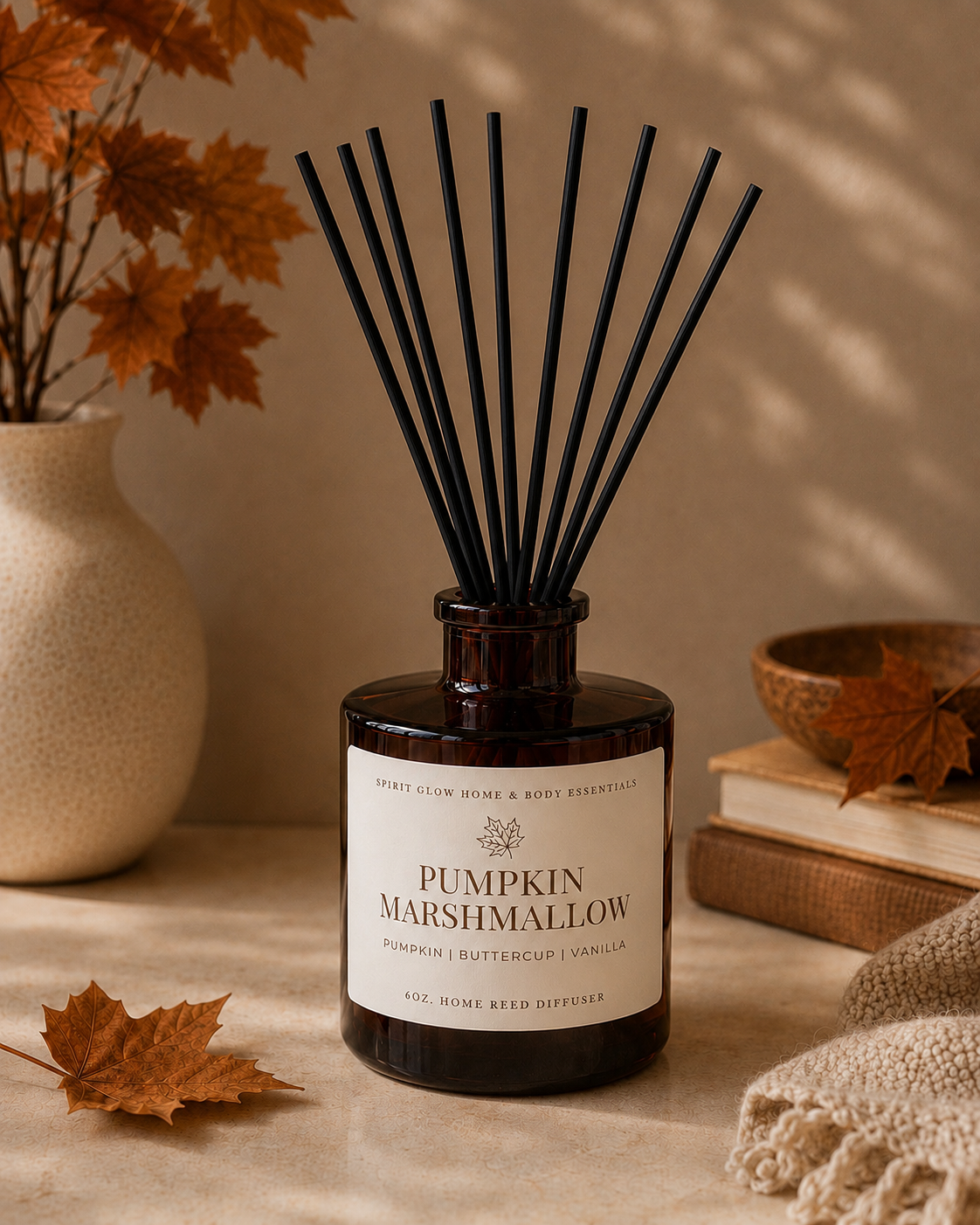 Pumpkin Marshmallow Home Reed Diffuser