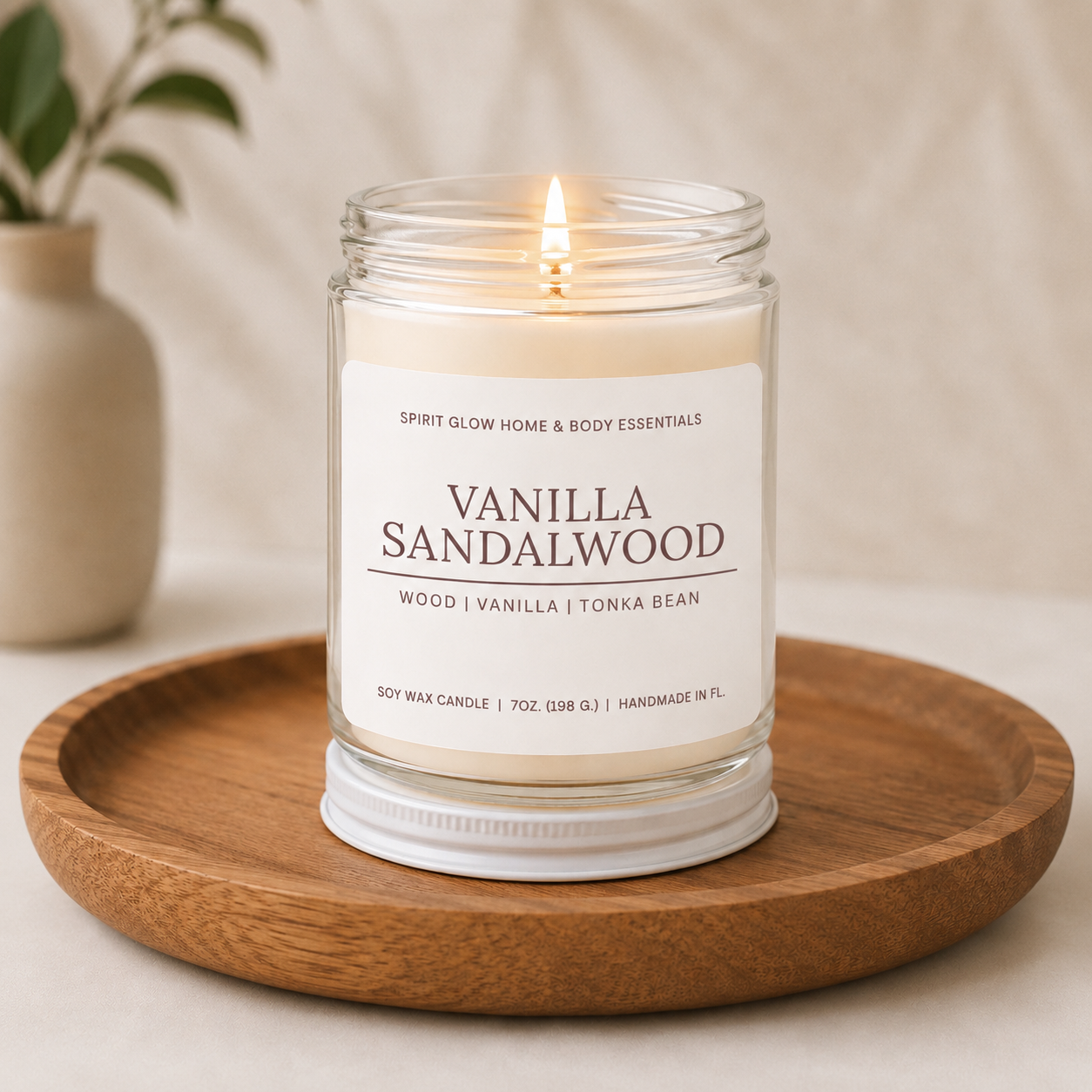 Vanilla Sandalwood - 7oz. Soy Wax Candle