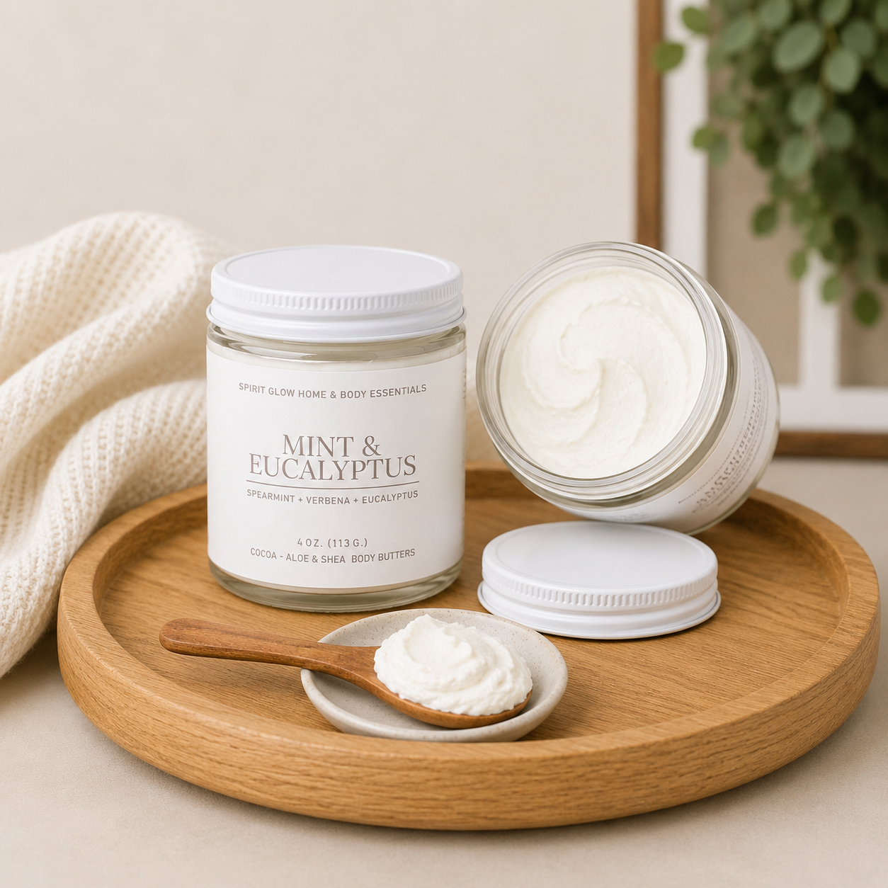 Mint & Eucalyptus Coco-Aloe & Shea Whipped Body Butters