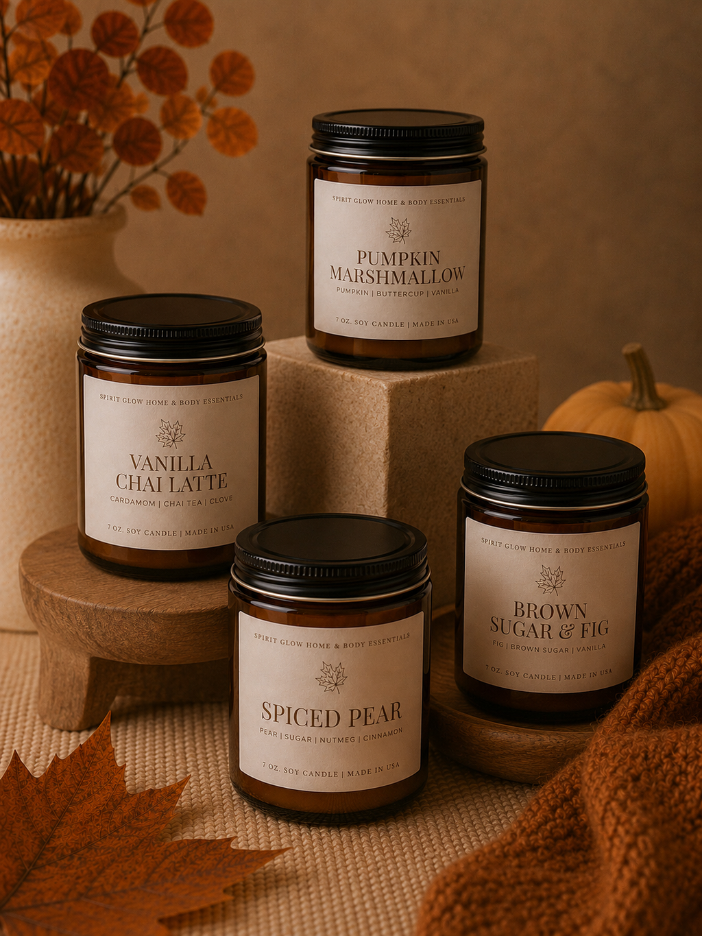 Spiced Pear -7oz. Soy Wax Candle