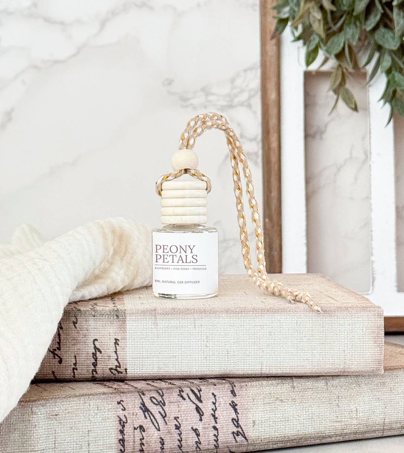 Peony Petals Hanging Car Diffuser