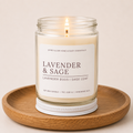 Lavender & Sage  - 7oz. Soy Wax Candle