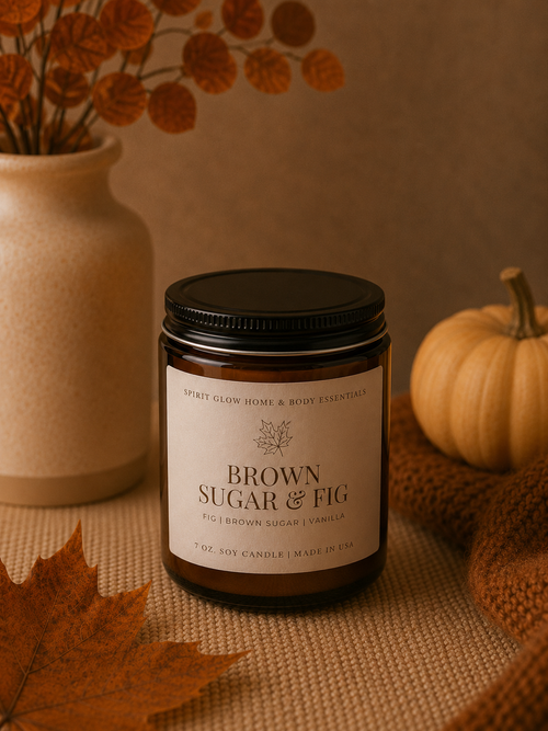 Brown Sugar & Fig - 7oz. Soy Wax Candle