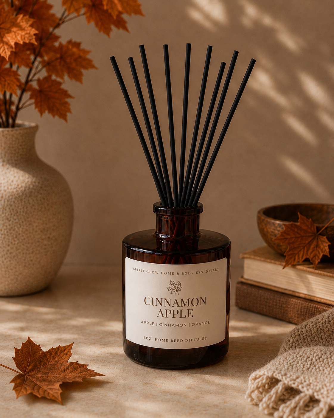Cinnamon Apple Home Reed Diffuser