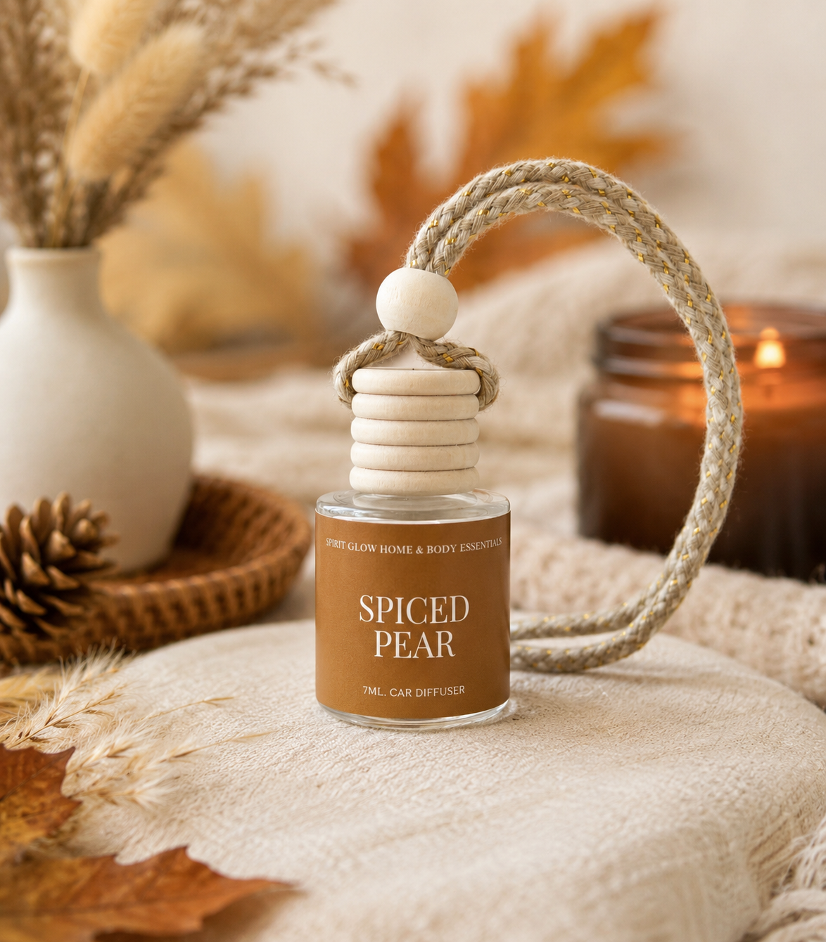 Spiced Pear -  Hanging Car Diffuser