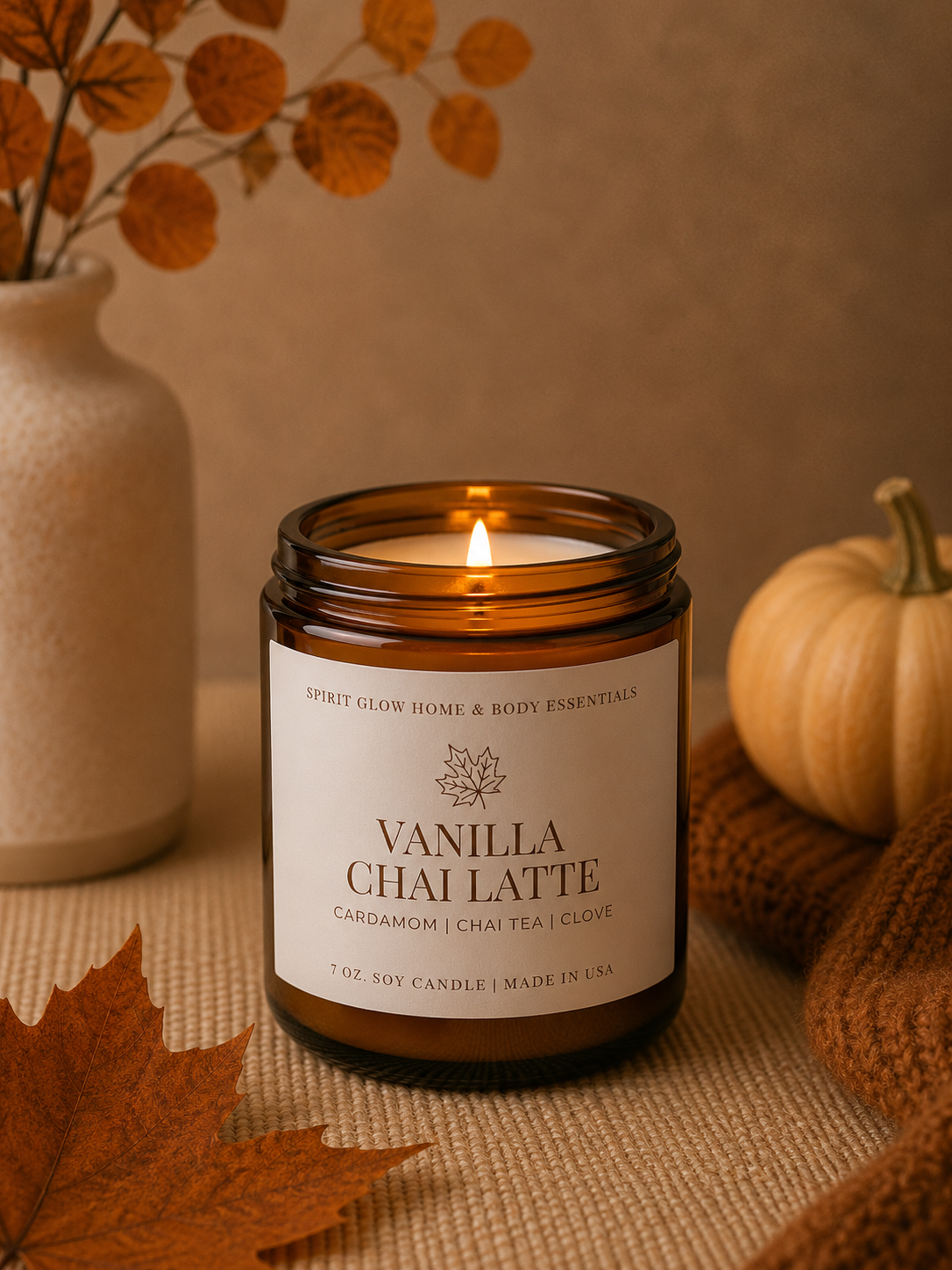 Vanilla Chai Latte - 7oz. Soy Wax Candle