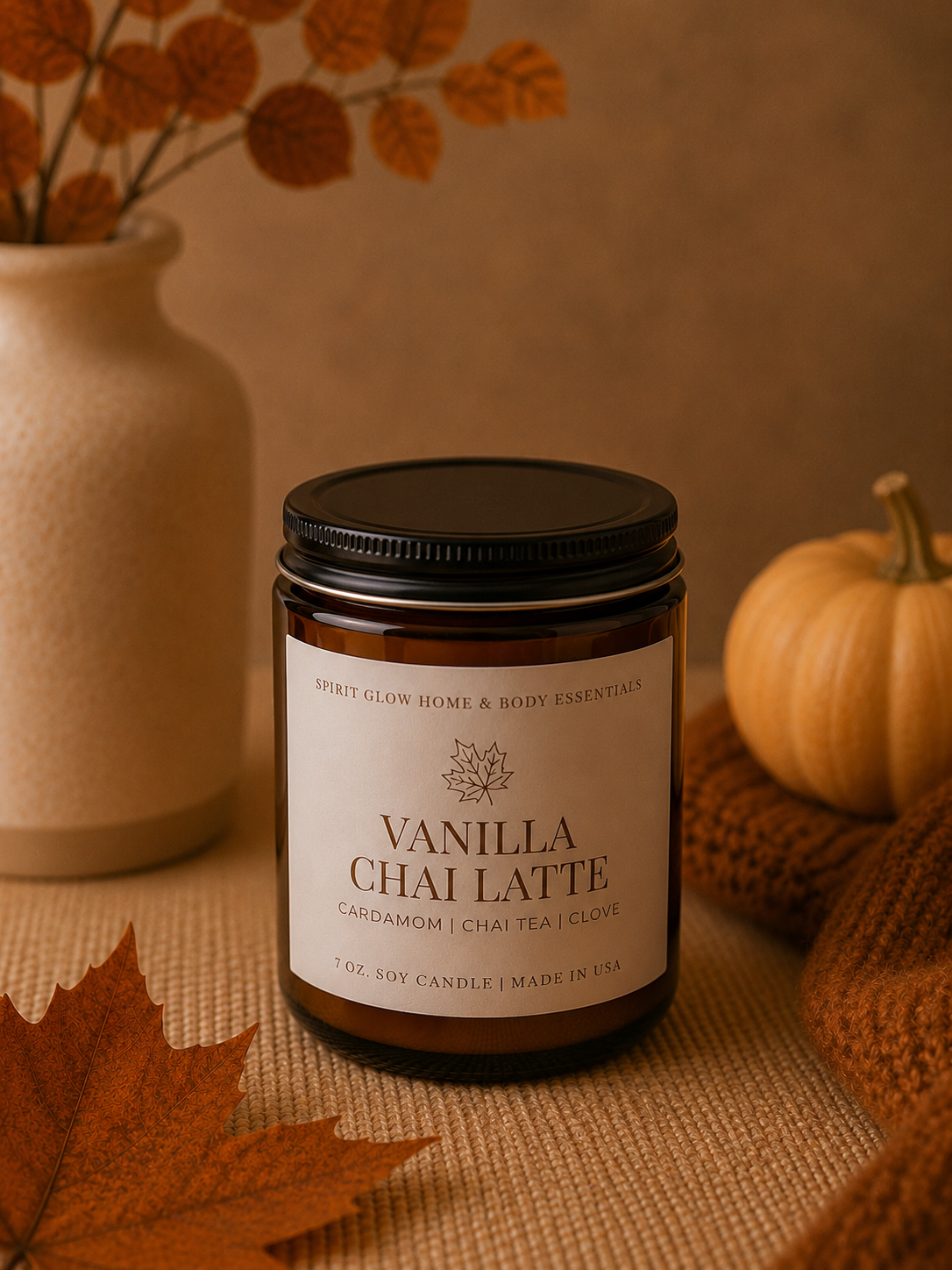 Vanilla Chai Latte - 7oz. Soy Wax Candle