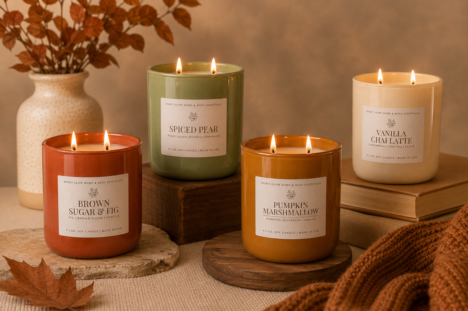 Pumpkin Marshmallow - 9.5oz. Soy Wax Candle