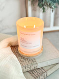Sun Kissed - 11 oz. Iridescent White Glass Soy Wax Candle